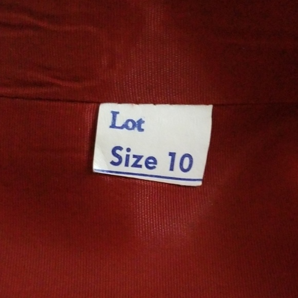 Prestige Of Boston Wine Red Blazer Jacket Size 10 - Picture 7 of 8